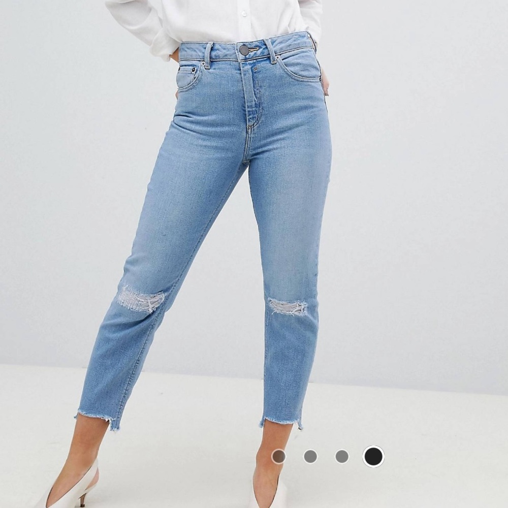 ASOS step hem mom jeans